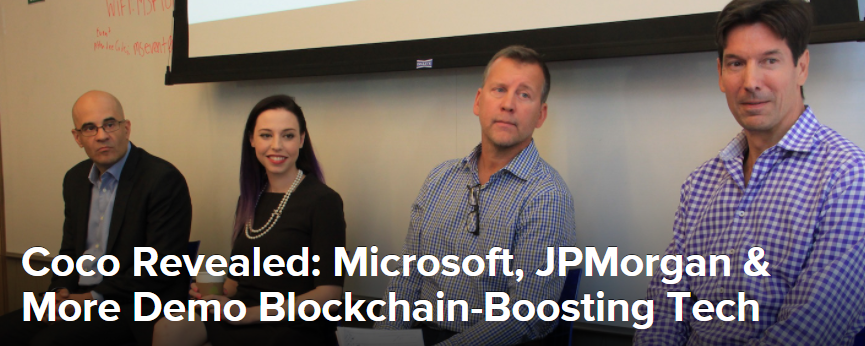 Coco Revealed: Microsoft, JPMorgan & More Demo Blockchain-Boosting Tech